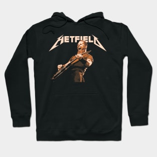 Hetfield the Guitar Hero of the Day Thrash Metal Band Hoodie